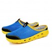 Men's Shoes Casual Tulle Clogs & Mules Black/Blue/Gray  