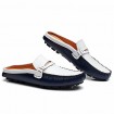 Men's Shoes Casual Leather Clogs & Mules / Slip-on Black / Blue / Yellow  