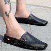 Men's Shoes Leather Casual Clogs & Mules Casual Stitching Lace / Slip-on Black / White / Orange  