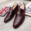 Office & Career / Party & Evening / Casual Leather Loafers Black / White / Burgundy  