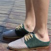 Men's Shoes Casual Tulle Clogs & Mules Blue/Green/Gray  