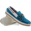 Men's Shoes Outdoor / Athletic / Casual Suede Boat Shoes Blue / Gray  