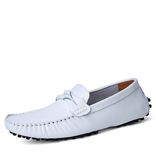 Men's Shoes Leather Wedding / Office & Career / Party & Evening Boat Shoes Wedding / Office & Career / Party & Evening Flat    