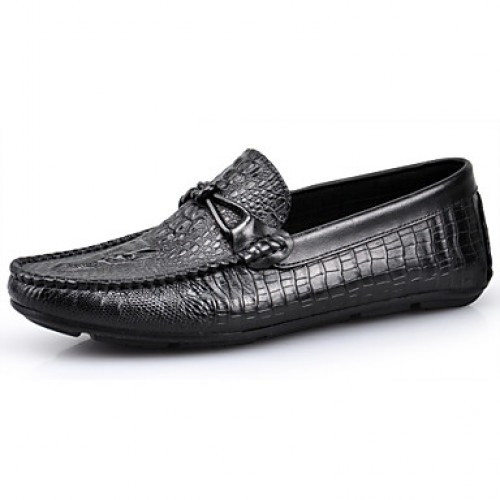 Casual   Leather Loafers Black / Brown  