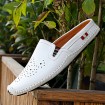 Men's Shoes Leather Casual Clogs & Mules Casual Stitching Lace / Slip-on Black / White / Orange  