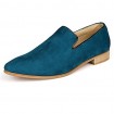 Leather Casual Loafers Casual Flat Heel Slip-on Blue / Yellow / Navy  