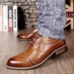 Men's Shoes   2016 Inner Height Increasing Party / Office Black/Brown Comfort Leather Oxfords for Sales Promotions  