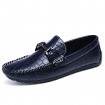 Men's Boat Shoes Casual/Drive/Party & Evening Fashion Leather Slip-on Woven Shoes Black/Bule/Burgundy 39-44  