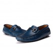 Men's Shoes Leather Office & Career / Casual / Party & Evening Slip-on Office & Career / Casual / Party & Evening Flat Heel Lace-  /  