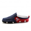 Men's Shoes Fabric Outdoor / Casual Clogs & Mules Outdoor / Casual Flat Heel Slip-on Black / Blue  