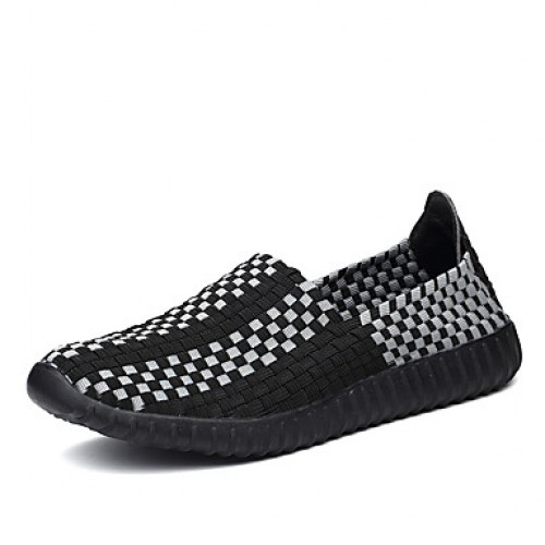 Shoes Casual/Outdoor/Drive/Running Fashion Tulle Leather Slip-on Woven Shoes Black/Orange/Bule 39-44  