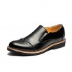 Office & Career / Party & Evening / Casual Leather Loafers Black / Red / Silver  