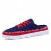 Men's Shoes Canvas / Fabric Outdoor / Casual Fashion Sneakers Outdoor / Casual Flat Heel Blue / Green / Royal Blue  