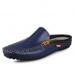 Men's Shoes Leather Casual Clogs & Mules Casual Stitching Lace Blue / White  