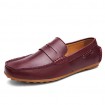 Casual Leather Loafers Black / Brown / Burgundy  