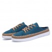 Men's Shoes Canvas / Fabric Outdoor / Casual Fashion Sneakers Outdoor / Casual Flat Heel Blue / Green / Royal Blue  