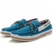 Men's Shoes Outdoor / Athletic / Casual Suede Boat Shoes Blue / Gray  