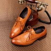 Men's Shoes Office & Career / Party & Evening / Casual Leather Oxfords Black / Brown  