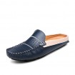 Men's Shoes Outdoor/Casual Calf Hair Clogs & Mules Black/Blue/White  