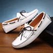 Men's Shoes / Casual Leather Boat Shoes Blue / Brown / White  