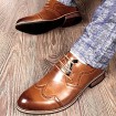 Men's Shoes   2016 Inner Height Increasing Party / Office Black/Brown Comfort Leather Oxfords for Sales Promotions  