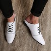 Men's Shoes Office & Career/Party & Evening/Casual Fashion PU Leather Oxfords Slip-on Shoes Black/White 39-44  