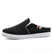 Men's Shoes Athletic Canvas Fashion Sneakers Black / White  